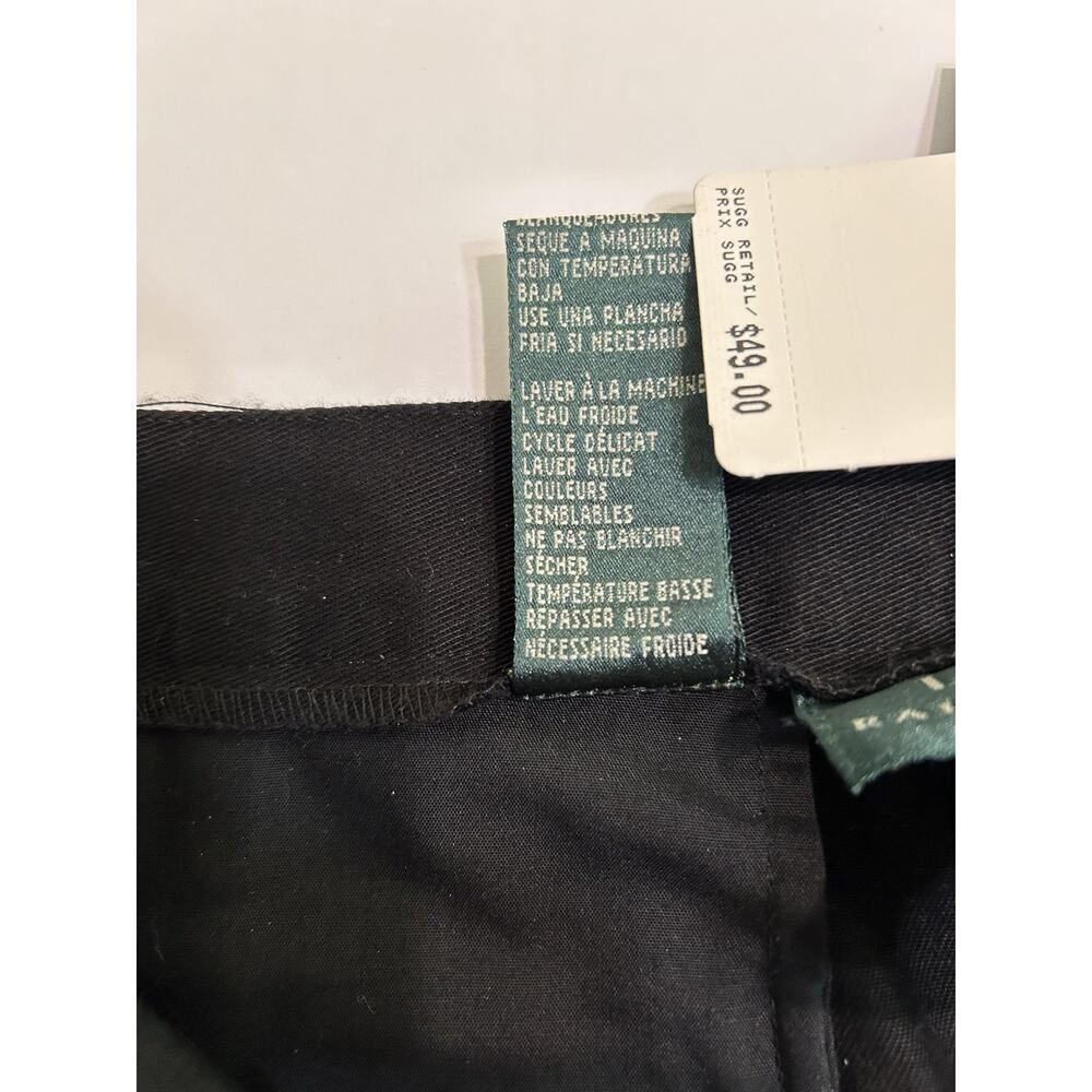 Lauren Ralph Lauren Black Tailored Shorts NWT Women's Size 12 Classic - Picture 6 of 7